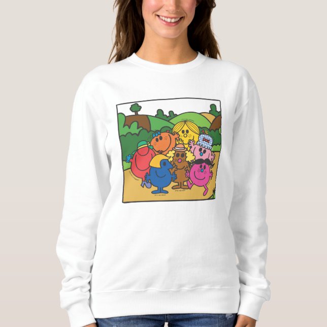 Camiseta Sr. Men & Little Miss Dia de as mães (Frente)