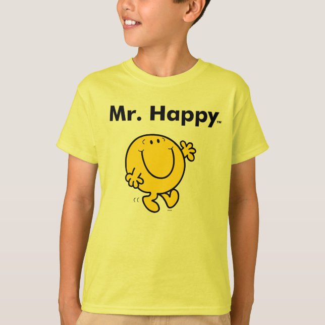 Camiseta Sr. Men | O Sr. Happy É Sempre Feliz (Frente)