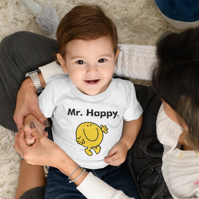 Camiseta Sr. Men | O Sr. Happy É Sempre Feliz (Baby wearing shirt)