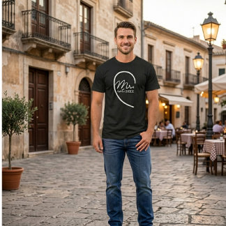 Camiseta Sr. Noivo Recém-Casado | Casais de Lua de Mel