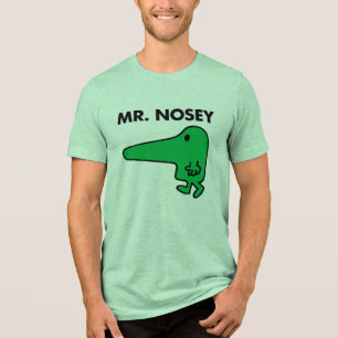 Camiseta Sr. Nosey que conduzem por um nariz