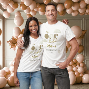 Camiseta Sr Nuvem Maravilhosa Neutra Aniversário Família
