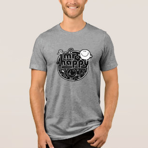Camiseta Sr. preto & branco Feliz