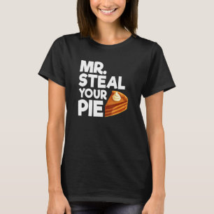 Camiseta Sr. Roube Seu Bolo Citação de Ação de Graças do M