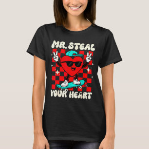Camiseta Sr. Roube Seu Coração Para Meninos Bebês Dia dos N