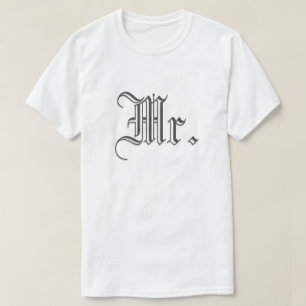 Camiseta Sr. & Sra. Blackletter