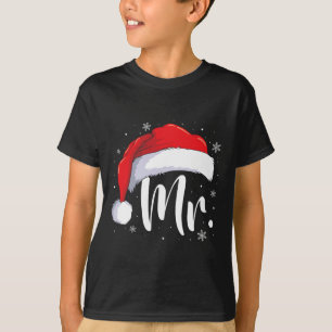 Camiseta Sr. Sra. Claus Casais De Natal Que Correspondem A 