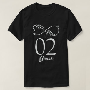 Camiseta Sr. & Sra. Durante 2 Anos de segundo Casamento