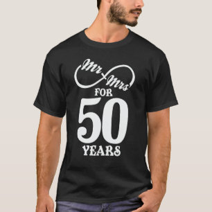 Camiseta Sr. & Sra. Por 50 Anos 50 Aniversário de Casamento