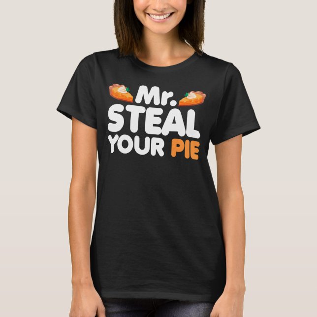 Camiseta Sr. Steal, seu Dia de Ação de Graças de Pumpkin (Frente)