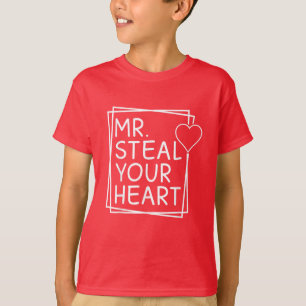 Camiseta Sr. Steal Seu Dia de os namorados De Garotos Do Co