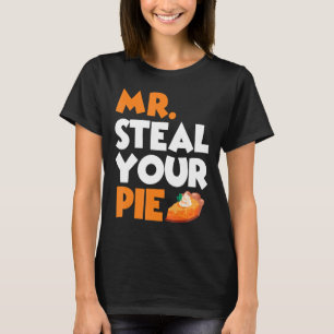 Camiseta Sr. Steal Seu Pie De Ação De Graças Pumpkin Pie 4