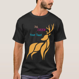 Camiseta Sr. Veado Gráfico – Estilo Rústico de Floresta