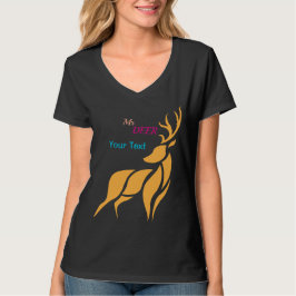 Camiseta Sr. Veado Gráfico – Estilo Rústico de Floresta