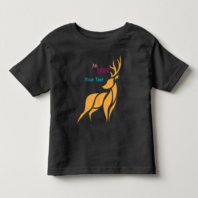 Camiseta Sr. Veado Gráfico – Estilo Rústico de Floresta (Frente)