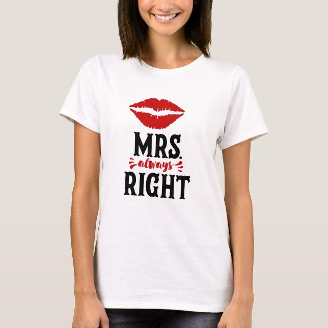 Camiseta Sra. Always Right (Frente)