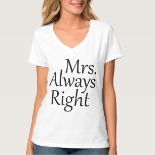 Camiseta Sra. Always Right