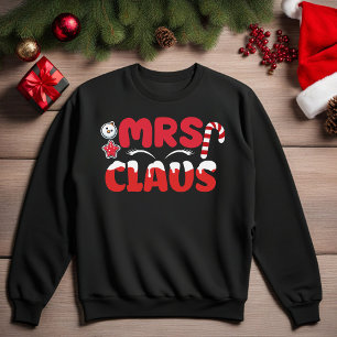 Camiseta Sra. Claus Melting Snow Christmas Sweatshirt