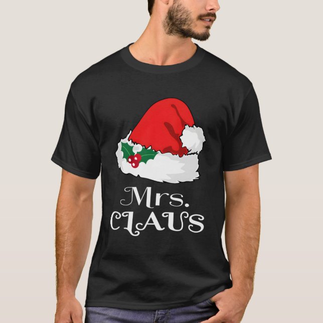 Camiseta Sra. Claus Pajama Papais noeis X-Mas (Frente)