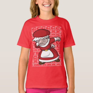 Camiseta Sra. de toque ligeiro Claus do Natal bonito
