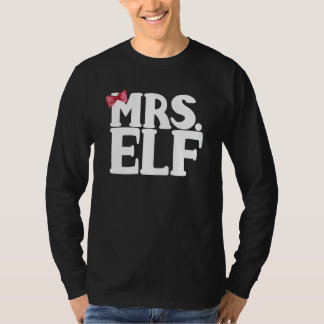Camiseta Sra Elfo Sr Elfo Casais de Natal Emparelhamento