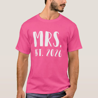 Camiseta Sra. Est. Mulher Recem casados 2026 Sr. & Sra.