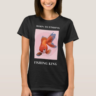 Camiseta Sra. Fish com lábios vermelhos grandes e laço rosa