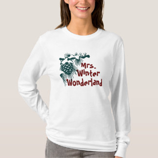 Camiseta Sra. Inverno País das maravilhas