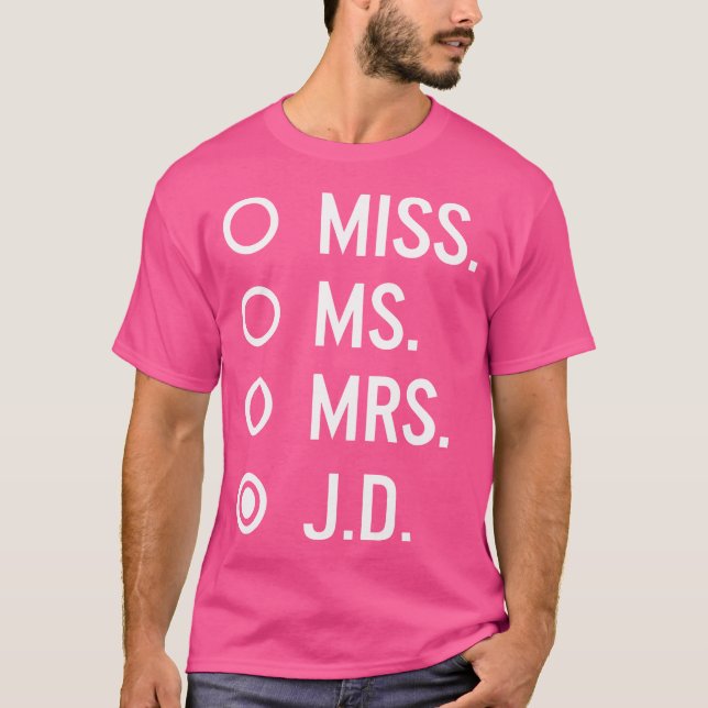 Camiseta Sra. J.D. Juris Doutora Graduação (Frente)