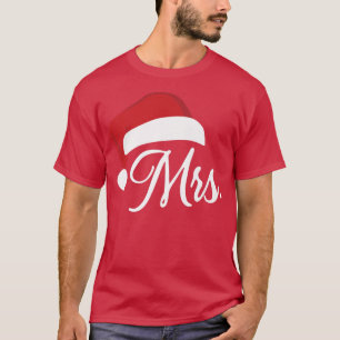 Camiseta Sra. Papai noel Hers, Casais De Natal, Tee Sua M