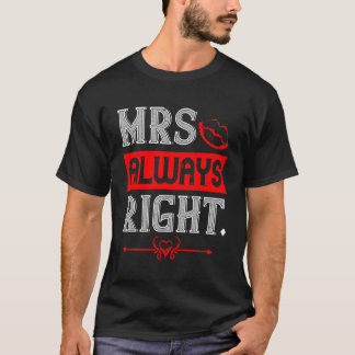 Camiseta Sra. Sempre Certa - Design de Tipografia Negrito e