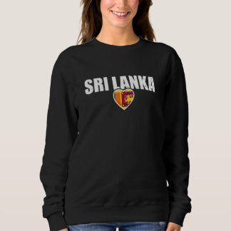 Camiseta Sri Lanka Heart Proud Sri Lankan Flag