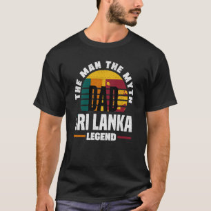 Camiseta Sri Lanka Sri Lanka - Dia de os pais de bandeira d