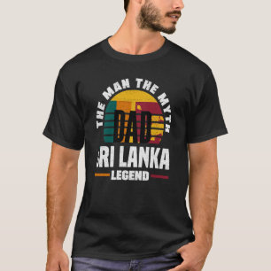 Camiseta Sri Lanka Sri Lanka - Dia de os pais de bandeira d