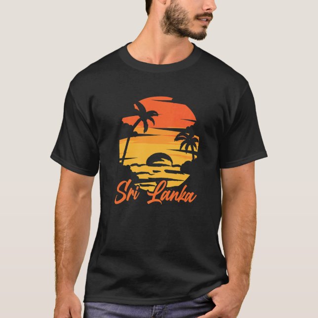 Camiseta Sri Lanka: Vacinação para o Verão da Palmeira do O (Frente)