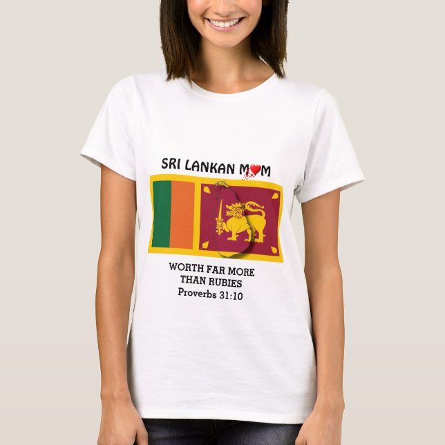 Camiseta SRI LANKAN MOM | Mais Do Que Rubies | PROVISÕES 31 (Frente)