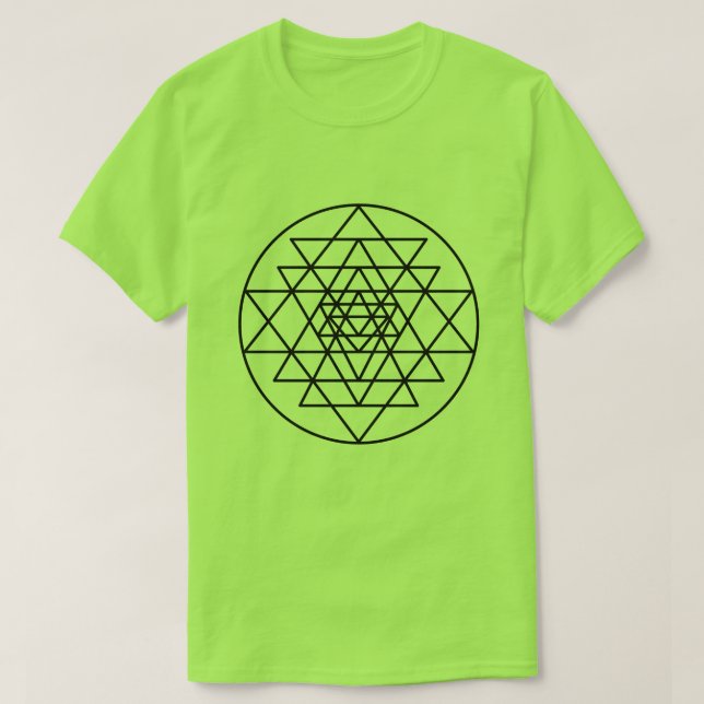 Camiseta Sri Yantra (Frente do Design)