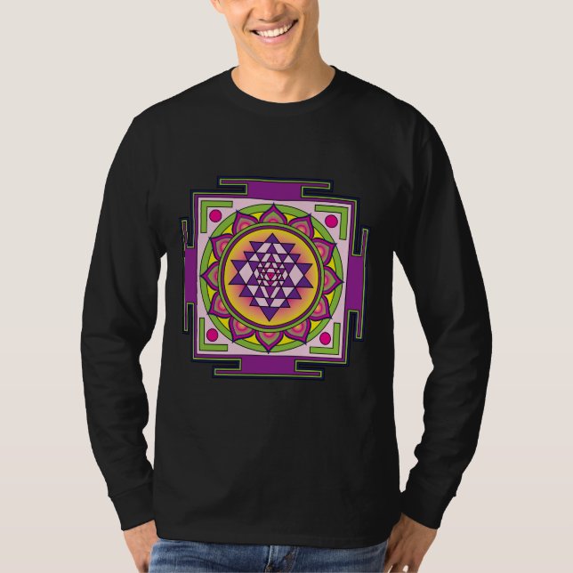 Camiseta Sri Yantra Mandala (Frente)