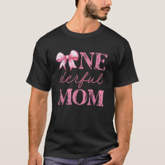 Camiseta Srta. Onewonda Mãe Coquette Primeiro Aniversário P