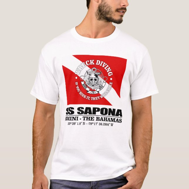 Camiseta SS Sapona (melhores destroços) (Frente)