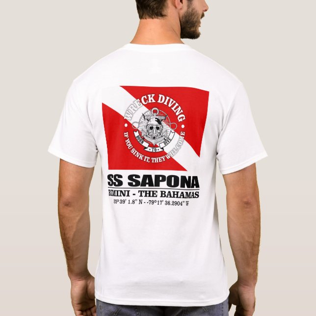 Camiseta SS Sapona (melhores destroços) (Verso)