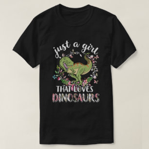 Camiseta Ssaurus É Apenas Uma Garota Que Ama Dinossauros D