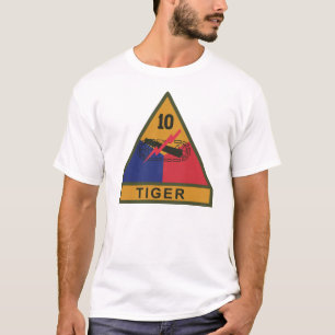 Camiseta SSI - 10ª divisão blindada com fita de nome