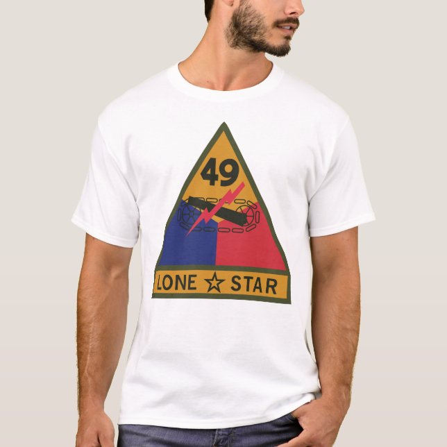 Camiseta SSI - 49ª divisão blindada com fita de nome (Frente)