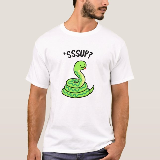 Camiseta Sssup Funny Hissing Cobra Pun (Frente)