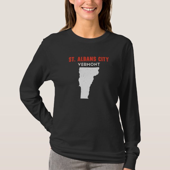 Camiseta St Albans city Vermont USA State America Travel Ve (Frente)