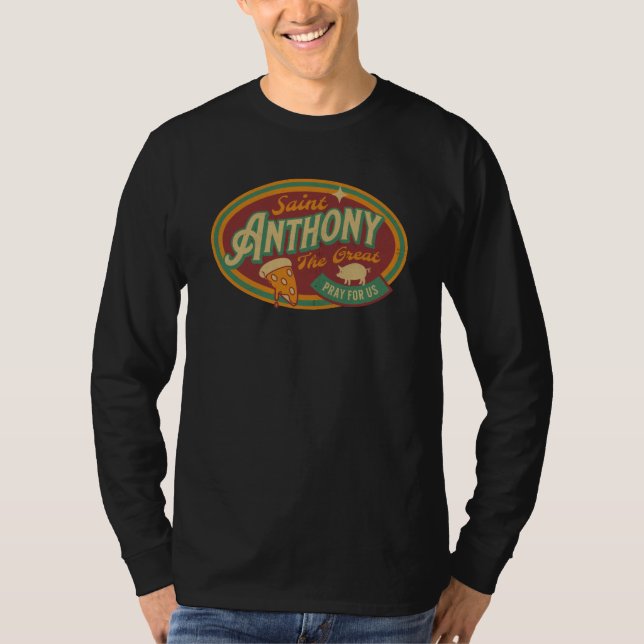 Camiseta St Anthony Grande Abade Padroeiro Santíssimo Agric (Frente)