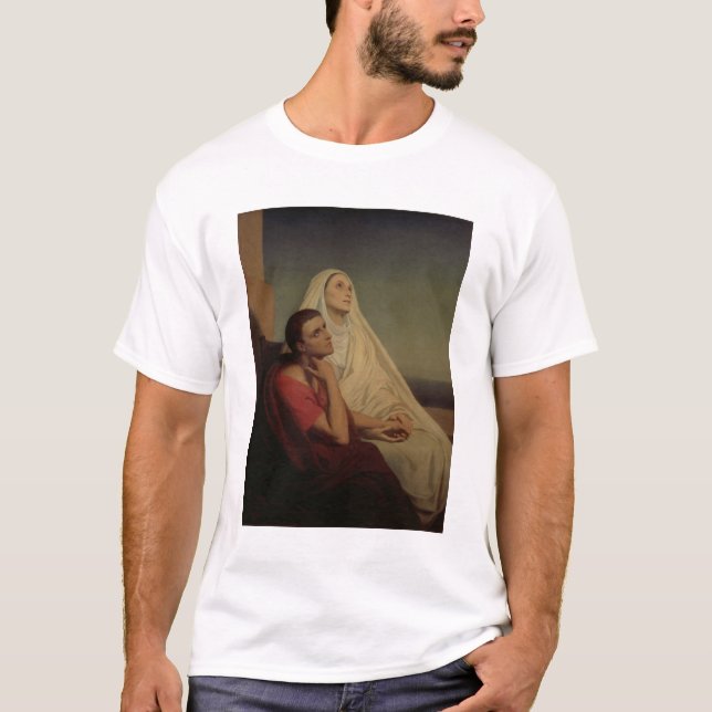 Camiseta St Augustine e seu St. Monica da mãe, 1855 (Frente)