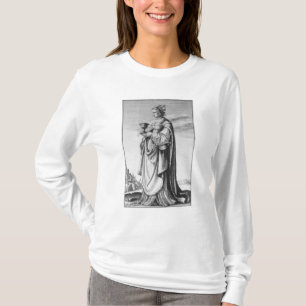 Camiseta St. Barbara, gravada por Wenceslaus Hollar, 1647
