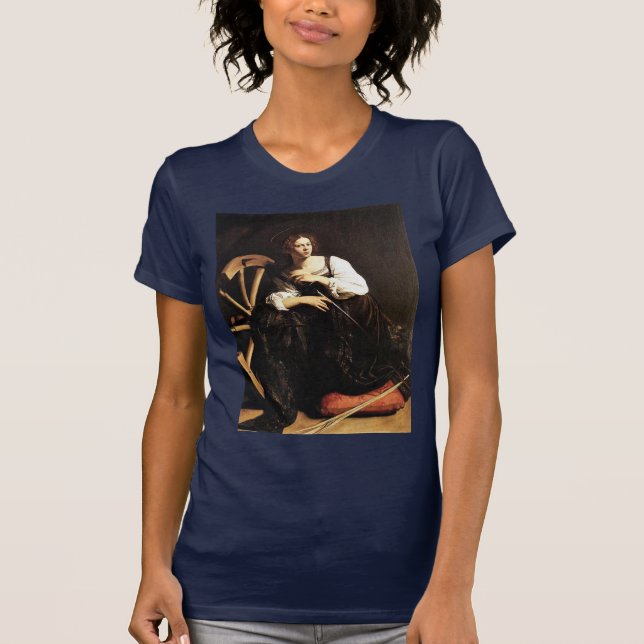 Camiseta St. Catherine de Alexandria por Michelangelo (Frente)